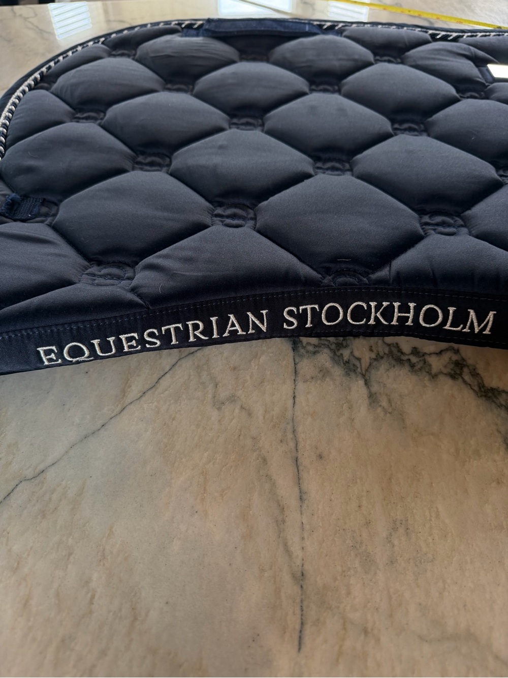 Equestrian Stockholm Midnight Blue Jump Saddle Pad - Full Size - Picture 9 of 13